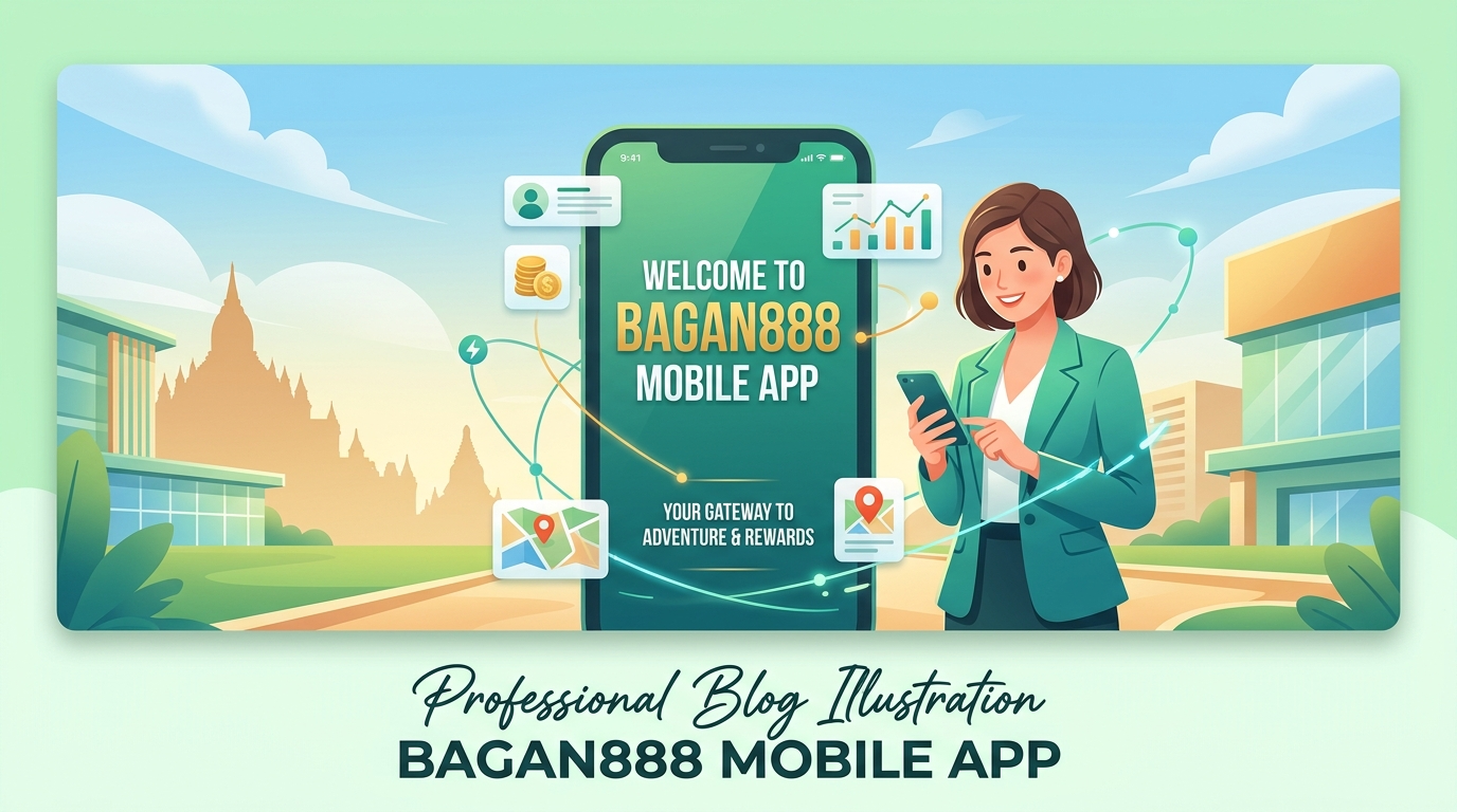 Bagan888 mobile app ၏ ကြိုဆိုမျက်နှာပြင်