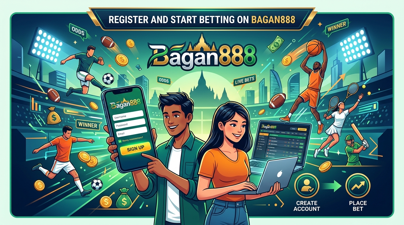 Bagan888 Sports Betting တွင် မှတ်ပုံတင်ခြင်းနှင့် စတင်လောင်းကစားခြင်း